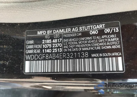 2014 Mercedes-Benz C 300 Luxury 4Matic/Sport 4Matic from USA, damaged, VIN WDDGF8AB4ER321138